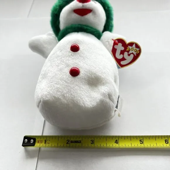 2000 Rare & Retired Ty Beanie Baby Snowgirl The Christmas Snowman 8" - Picture 12 of 12